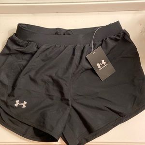 NEW WITH TAGS BLACK UNDER ARMOUR SHORTS